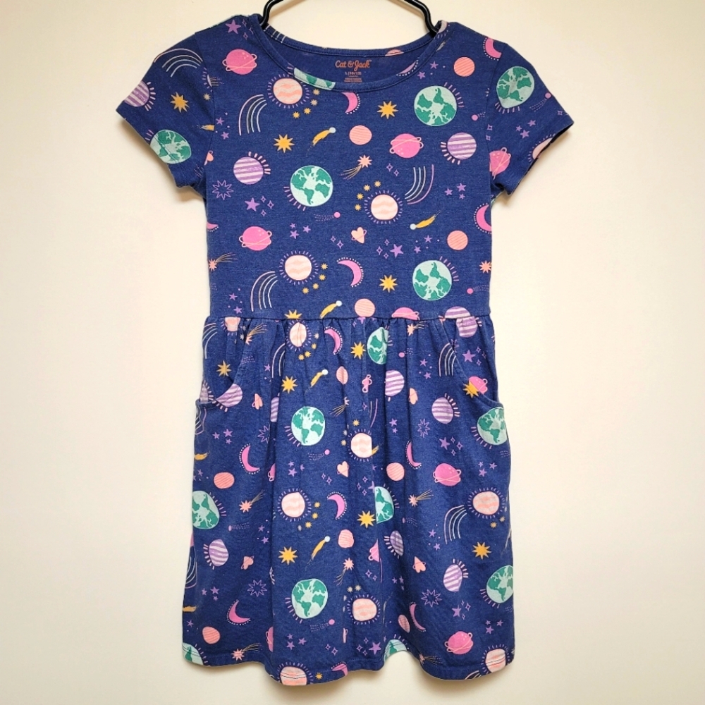 ✨️Girls | L (10-12) | Space Print Skater Dress | Cat & Jack